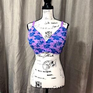 Knix 8 Wing Woman Contour Bra Wireless 40D  Violet Magnolia